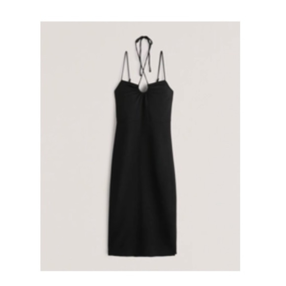 Abercrombie strappy halter midi dress